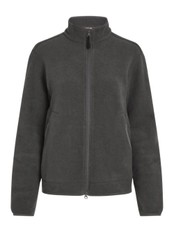 Bluza termoaktywna damska z zamkiem Icebreaker Merino Blend 800 RealFleece Classic Pile LS Zip szara