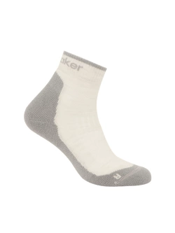 Skarpety termoaktywne damskie Icebreaker Merino Hike+ Light Mini biało-szare