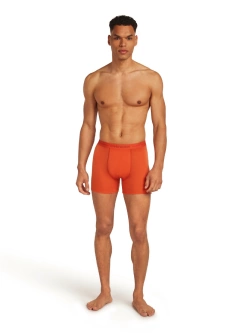 Bokserki Icebreaker Merino 150 Anatomica, pomarańczowe