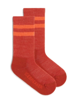 Skarpety dziecięce Icebreaker Blend Hike Light Crew czerwono-pomarańczowe