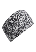 Opaska Icebreaker Merino 200 Oasis Headband Flock Forms AOP granatowo-biała