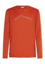 Koszulka termoaktywna z długim rękawem Icebreaker Merino 150 Tech Lite LS Tee Rainer Ridge czerwona