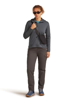 Bluza termoaktywna damska z kapturem Icebreaker Merino 360 RealFleece Elemental LS Zip Hoodie szara