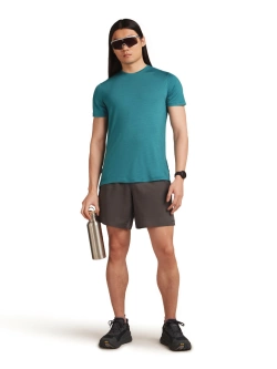 Koszulka termiczna z krótkim rękawem Icebreaker Merino Blend 125 Cool-Lite™ Sphere III SS Tee niebieska