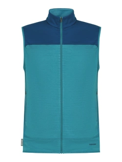 Kamizelka termoaktywna Icebreaker Merino Blend 300 RealFleece Descender Vest niebieska