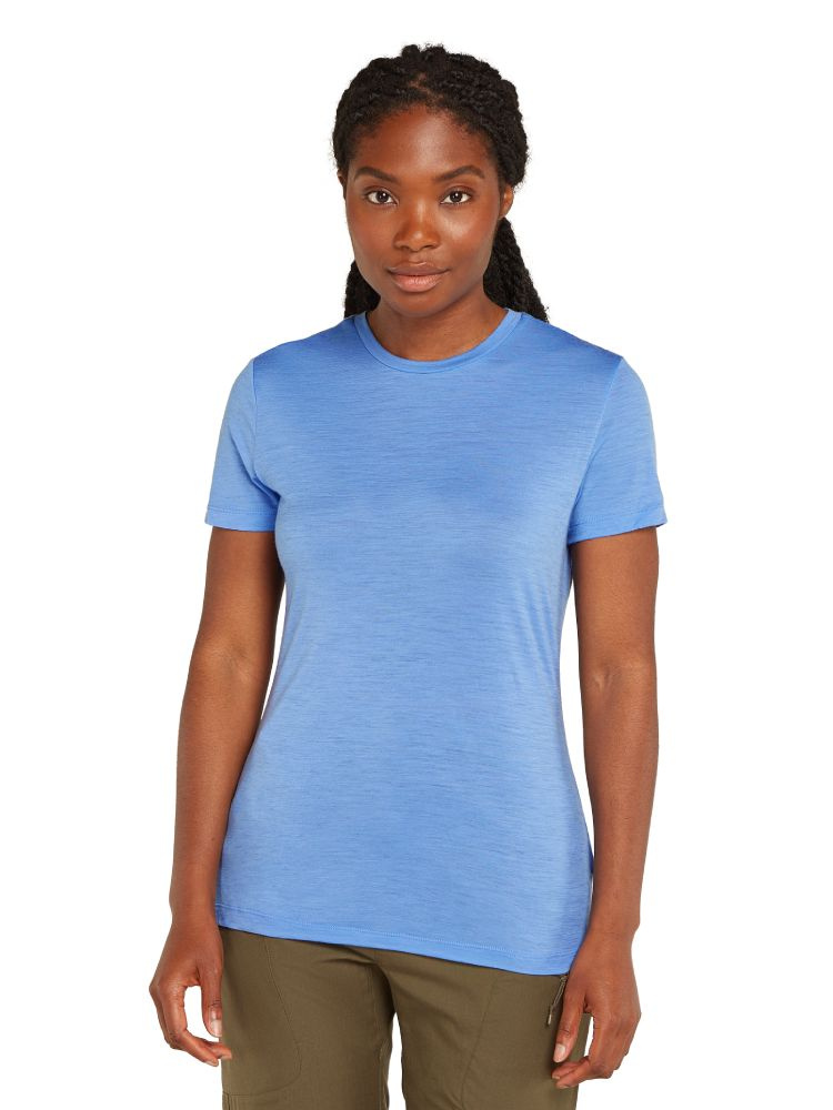 Koszulka termoaktywna damska Icebreaker 150 Tech Lite III SS Tee niebieska