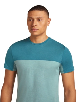 Koszulka termoaktywna z krótkim rękawem Icebreaker 125 Cool-Lite Sphere III SS Tee Colour niebieska 