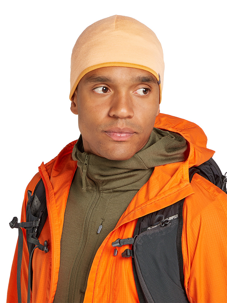 Czapka Icebreaker Pocket Hat pomarańczowo-beżowa