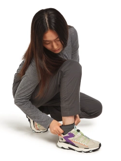 Skarpety termoaktywne damskie Icebreaker Merino Hike+ Light Mini czarno-szare