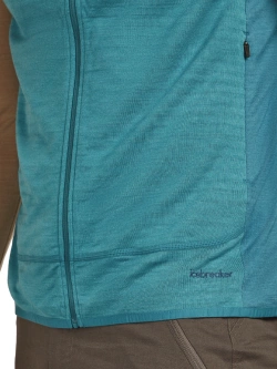 Kamizelka termoaktywna Icebreaker Merino Blend 300 RealFleece Descender Vest niebieska