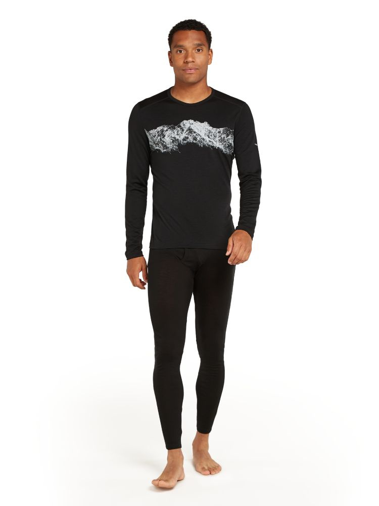 Koszulka termiczna Icebreaker Merino 200 Oasis Remarkables czarna