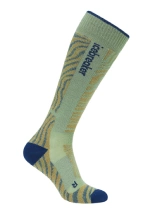 Skarpety Icebreaker Merino Blend Ski+ Light OTC Mountain Contour zielono-granatowe