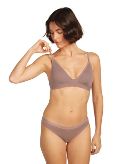 Biustonosz Icebreaker Merino 150 Siren Inserts pudrowo różowy