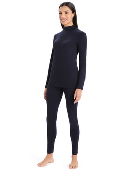 Bluza damska Icebreaker 260 Tech LS Turtleneck granatowa