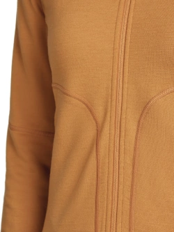 Bluza termoaktywna damska zapinana na zamek Icebreaker Merino 560 RealFleece Elemental jasnopomarańczowa