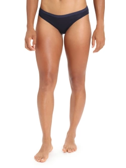 Majtki bikini damskie Icebreaker Siren granatowe