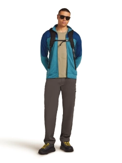Koszulka termiczna z krótkim rękawem Icebreaker Merino 200 Waffle Elevation SS Tee beżowa