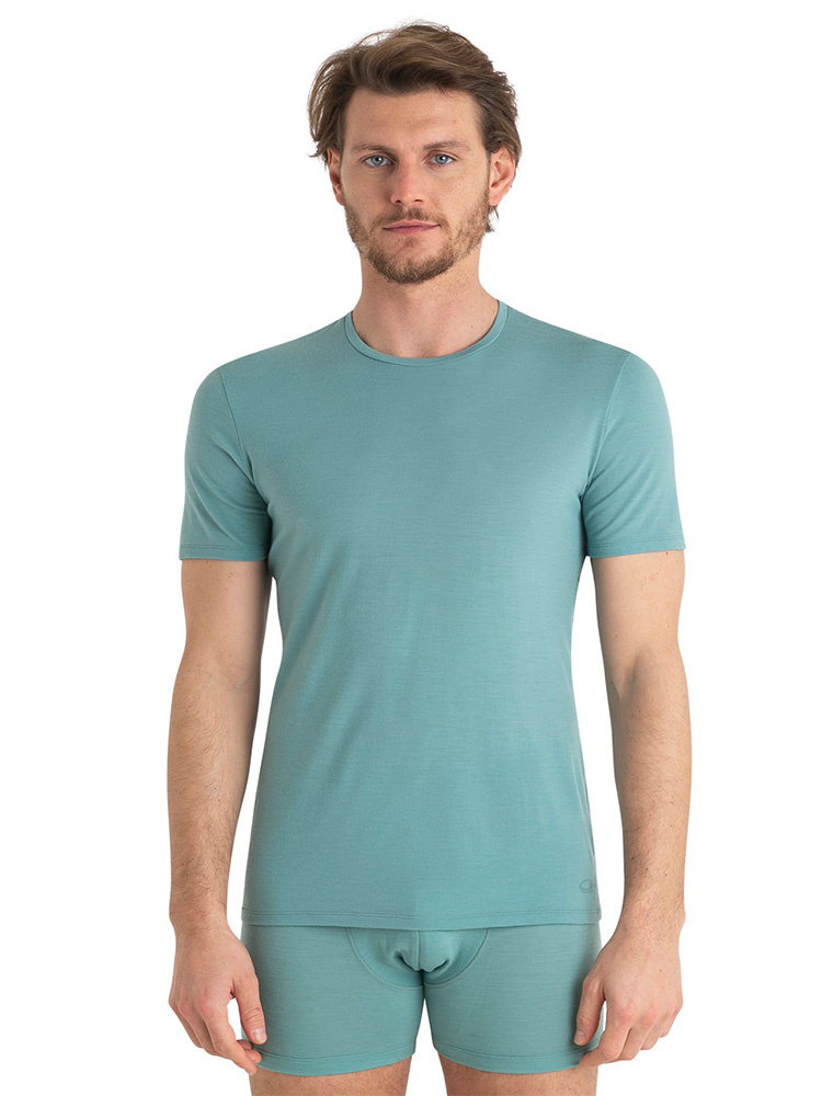 Koszulka Icebreaker Anatomica SS Crewe niebieska