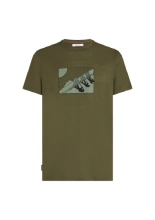 Koszulka termoaktywna z krótkim rękawem Icebreaker Merino 150 Tech Lite SS Tee In The Wild zielona