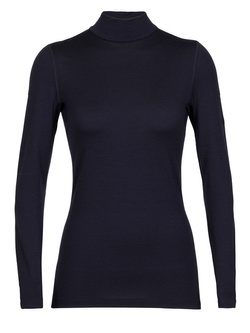 Bluza damska Icebreaker 260 Tech LS Turtleneck granatowa
