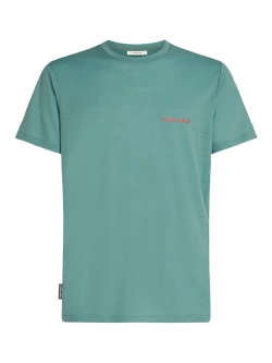 Koszulka termiczna z krótkim rękawem Icebreaker Merino 150 Tech Lite SS Tee IB Wordmark jasnoniebieska