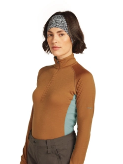Opaska Icebreaker Merino 200 Oasis Headband Flock Forms AOP granatowo-biała