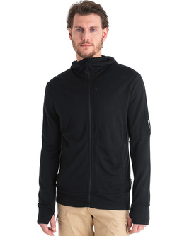 Bluza z kapturem Icebreaker Merino 260 Quantum IV czarna