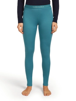 Legginsy termoaktywne damskie Icebreaker 200 Oasis niebieskie