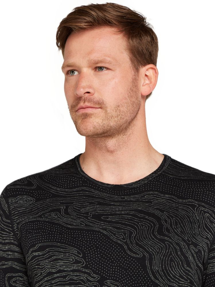 Koszulka termiczna z długim rękawem Icebreaker Merino 260 Vertex Snow Guide niebieska