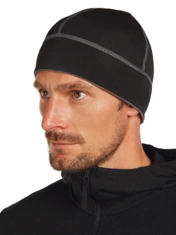 Czapka Icebreaker Merino 260 Waffle Knit Wander Reversible Beanie szaro-czarna