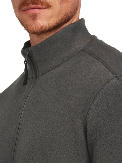Bluza termoaktywna z zamkiem Icebreaker Merino Blend 800 RealFleece Classic Pile LS Zip szara
