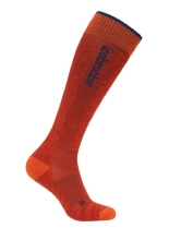 Skarpety Icebreaker Merino Blend Ski+ Light OTC Mountain Contour czerwono-granatowe