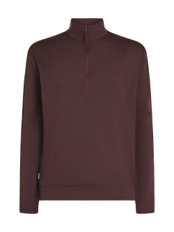 Bluza termoaktywna z zamkiem do połowy Icebreaker 360 RealFleece Elemental bordowa