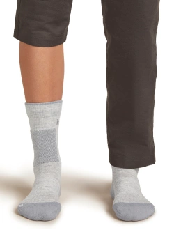 Skarpety termoaktywne damskie Icebreaker Merino Hike+ Medium Crew szare
