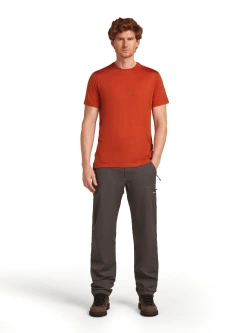 Koszulka termiczna z krótkim rękawem Icebreaker Merino Blend 125 Cool-Lite™ Sphere III SS Tee czerwona