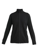 Bluza termoaktywna damska zapinana na zamek Icebreaker Merino 560 RealFleece Elemental czarna