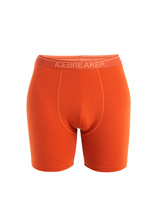 Bokserki Icebreaker Anatomica Long Boxers pomarańczowe