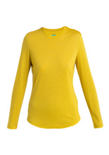 Koszulka damska z długim rękawem Icebreaker 125 Cool-Lite Sphere III LS Tee żółta
