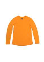 Koszulka dziecięca Icebreaker 200 Oasis LS Crewe pomarańczowa