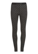 Legginsy termiczne damskie Icebreaker Merino 260 Vertex On-Piste czarno-białe