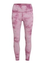 Legginsy termoaktywne damskie z wysokim stanem Icebreaker Merino 260 Fastray 25 Cloud Dye różowe