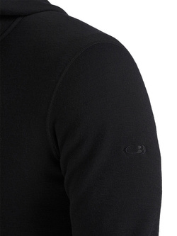 Bluza męska Icebreaker Elemental LS Zip Hood czarna 
