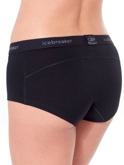 Bokserki damskie Icebreaker 200 Oasis Boy Shorts czarne