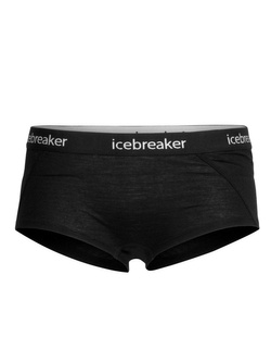 Bokserki damskie Icebreaker Sprite Hot Pants czarne