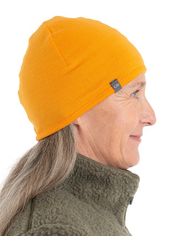 Czapka Icebreaker Pocket Hat pomarańczowo-żółta