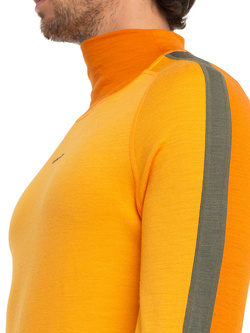 Koszulka Icebreaker 200 Sonebula High Neck pomarańczowa