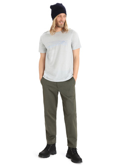 Koszulka Icebreaker Tech Lite II SS Tee Ski Stripes biała