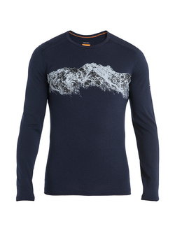 Koszulka termiczna Icebreaker Merino 200 Oasis Remarkables granatowa