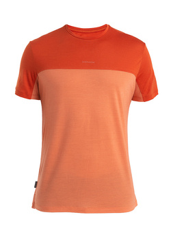 Koszulka z krótkim rękawem Icebreaker 125 Cool-Lite Sphere III LS Tee Colour pomarańczowa