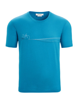 Koszulka z krótkim rękawem Icebreaker Tech Lite II SS niebieska 